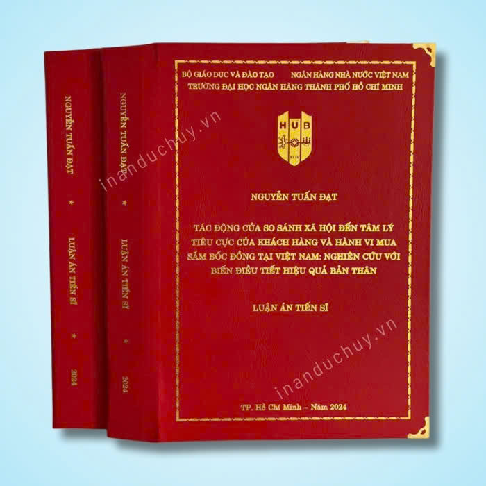 In bìa da mạ vàng